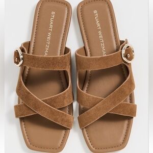 NWT • villa slides in doe - Stuart weitzman. Size 7